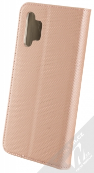 1Mcz Magnet Book flipové pouzdro pro Samsung Galaxy A32 5G růžově zlatá (rose gold) zezadu