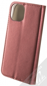 1Mcz Magnetic Book flipové pouzdro pro Apple iPhone 14 tmavě červená (dark red) zezadu