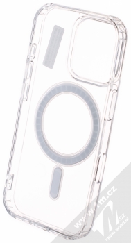 1Mcz MagSilicone TPU ochranný kryt s MagSafe pro Apple iPhone 16 Pro průhledná (transparent) zepředu