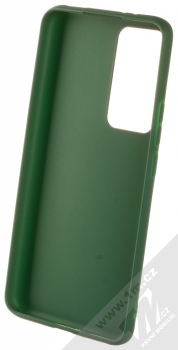 1Mcz Matt TPU ochranný silikonový kryt pro Xiaomi 12T, Xiaomi 12T Pro tmavě zelená (forest green) zepředu