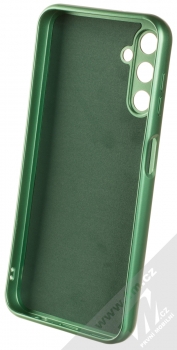 1Mcz Metallic TPU ochranný kryt pro Samsung Galaxy A14 4G, Galaxy A14 5G zelená (green) zepředu