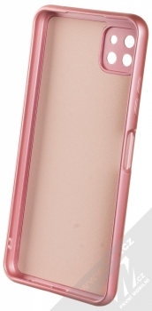 1Mcz Metallic TPU ochranný kryt pro Samsung Galaxy A22 5G růžová (pink) zepředu