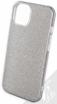 1Mcz Shining TPU třpytivý ochranný kryt pro Apple iPhone 13 stříbrná (silver)