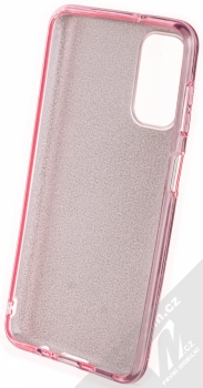 1Mcz Shining TPU třpytivý ochranný kryt pro Samsung Galaxy A04s, Galaxy A13 5G růžová (pink) zepředu