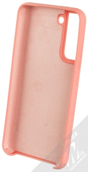 1Mcz Silicone ochranný kryt pro Samsung Galaxy S22 Plus 5G lososově růžová (salmon pink) zepředu