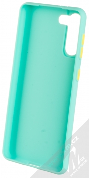 1Mcz Solid TPU ochranný kryt pro Samsung Galaxy S21 Plus mátově zelená (mint green) zepředu