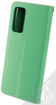 1Mcz Stranding Book flipové pouzdro pro Xiaomi Mi 10T 5G, Mi 10T Pro 5G mátově zelená (mint green) zezadu