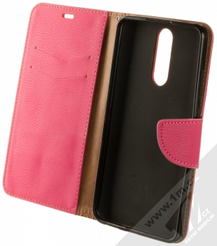 1Mcz Stranding Book flipové pouzdro pro Xiaomi Redmi 8 sytě růžová (hot pink) otevřené