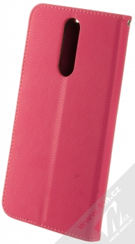 1Mcz Stranding Book flipové pouzdro pro Xiaomi Redmi 8 sytě růžová (hot pink) zezadu