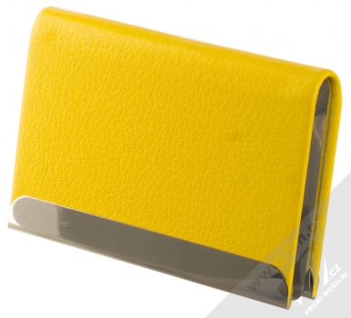 1Mcz Vizitkář Leather Pokovený žlutá (yellow) zezadu