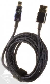 Baseus Explorer opletený USB kabel délky 2 metry s Apple Lightning konektorem (CATS000503) tmavě modrá (dark blue) komplet