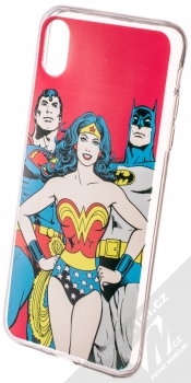 DC Comics Justice League 003 TPU ochranný silikonový kryt s motivem pro Apple iPhone XS Max červená (red)