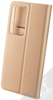 Dux Ducis Skin Pro flipové pouzdro pro Xiaomi Poco F4 růžově zlatá (rose gold) zezadu