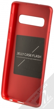 Forcell Jelly Matt Case TPU ochranný silikonový kryt pro Samsung Galaxy S10 červená (red) zepředu