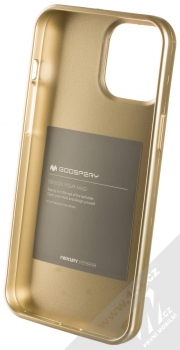 Goospery Jelly Case TPU ochranný kryt pro Apple iPhone 12 Pro Max zlatá (gold) zepředu