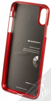 Goospery Jelly Case TPU ochranný silikonový kryt pro Apple iPhone XS Max červená (red) zepředu
