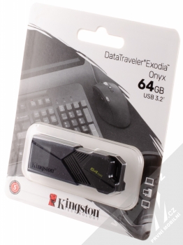 Kingston DataTraveler Exodia Onyx DTXON 64GB USB 3.2 Flash disk černá (black) krabička