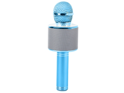 1Mcz WS-858 Bluetooth karaoke mikrofon s reproduktorem modrá (blue)