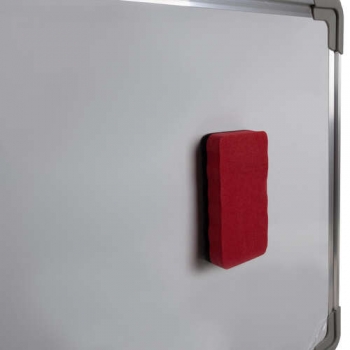 1Mcz Magnetická tabule 90 x 60 cm s magnety, fixy a houbičkou bílá (white)
