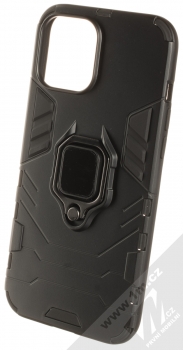 1Mcz Armor Ring odolný ochranný kryt s držákem na prst pro Apple iPhone 12 Pro Max černá (black)