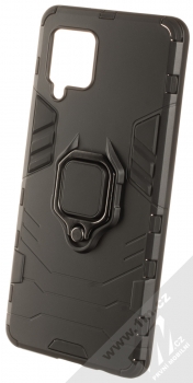 1Mcz Armor Ring odolný ochranný kryt s držákem na prst pro Samsung Galaxy A42 5G černá (black)