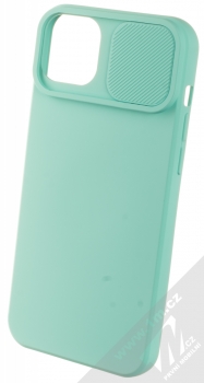 1Mcz CamShield Soft ochranný kryt pro Apple iPhone 14 Plus mátově zelená (mint green) otevřené