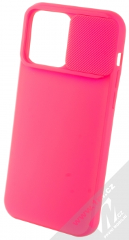 1Mcz CamShield Soft ochranný kryt pro Apple iPhone 14 Pro Max sytě růžová (hot pink) otevřené