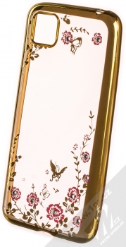 1Mcz Diamond Flower TPU ochranný kryt pro Huawei Y5p, Honor 9S zlatá (gold)