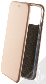 1Mcz Elegance Book flipové pouzdro pro Apple iPhone 13 Pro Max růžově zlatá (rose gold)