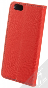 1Mcz Fancy Book flipové pouzdro pro Apple iPhone 6, iPhone 6S červená modrá (red blue) zezadu