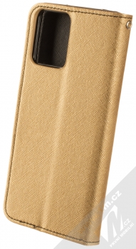 1Mcz Fancy Book flipové pouzdro pro Motorola Moto G13, Moto G23, Moto G53 zlatá černá (gold black) zezadu