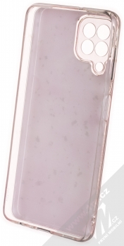 1Mcz Gold Glam Růžové odlesky Skinny TPU ochranný kryt pro Samsung Galaxy A22 růžová (pink) zepředu