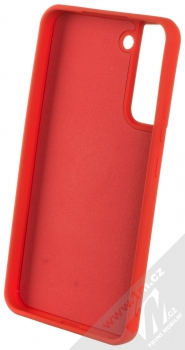 1Mcz Grip Ring B-Skinny ochranný kryt s držákem na prst pro Samsung Galaxy S22 Plus 5G červená (red) zepředu