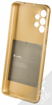 1Mcz Jelly TPU ochranný kryt pro Samsung Galaxy A32 zlatá (gold) zepředu