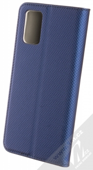 1Mcz Magnet Book flipové pouzdro pro Samsung Galaxy A02s tmavě modrá (dark blue) zezadu