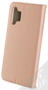 1Mcz Magnet Book flipové pouzdro pro Samsung Galaxy A32 růžově zlatá (rose gold) zezadu