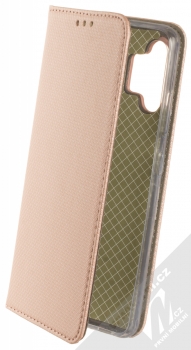 1Mcz Magnet Book flipové pouzdro pro Samsung Galaxy A32 růžově zlatá (rose gold)