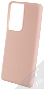 1Mcz Matt TPU ochranný kryt pro Samsung Galaxy S21 Ultra světle růžová (powder pink)