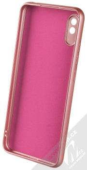 1Mcz Metallic TPU ochranný kryt pro Xiaomi Redmi 9A, Redmi 9AT růžová (pink) zepředu