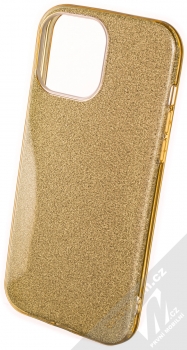 1Mcz Shining TPU třpytivý ochranný kryt pro Apple iPhone 13 Pro Max zlatá (gold)