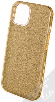 1Mcz Shining TPU třpytivý ochranný kryt pro Apple iPhone 13 zlatá (gold)