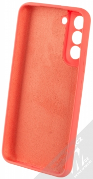 1Mcz Silicone Skinny ochranný kryt pro Samsung Galaxy S22 Plus 5G korálově růžová (coral pink) zepředu