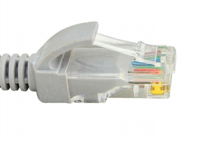 1Mcz SNA-1555HQ Patch kabel, RJ45, cat. 5e, UTP, zatavené konektory, síťový LAN kabel, UTP, 30m světle šedá (light grey)