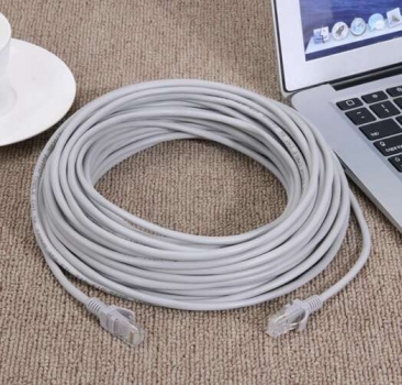 1Mcz SNA-1555HQ Patch kabel, RJ45, cat. 5e, UTP, zatavené konektory, síťový LAN kabel, UTP, 30m světle šedá (light grey)