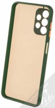 1Mcz Solid Bumper ochranný kryt pro Samsung Galaxy A13 4G tmavě zelená (dark green) zepředu