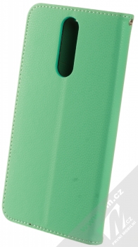 1Mcz Stranding Book flipové pouzdro pro Xiaomi Redmi 8 mátově zelená (mint green) zezadu