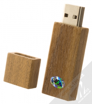 1Mcz Wooden Data Box 64GB USB 2.0 Flash disk ve dřevě a dřevěném boxíku ořechově hnědá (walnut brown) flash disk