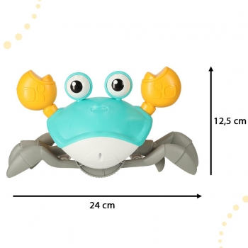 1Mcz QC-1G Interaktivní krab se zvuky a světlem zelená (green)