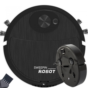 1Mcz SR8088 Robotický vysavač, úklidový zametací robot černá (black)