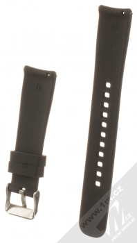 Devia Deluxe Sport Band Straight silikonový pásek na zápěstí s univerzální osičkou 20mm černá (black) zezadu